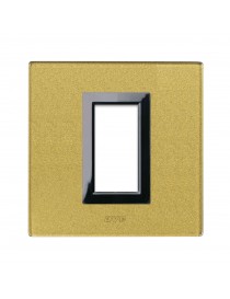 PLAQUE VERA44 GLAS GOLD 1M